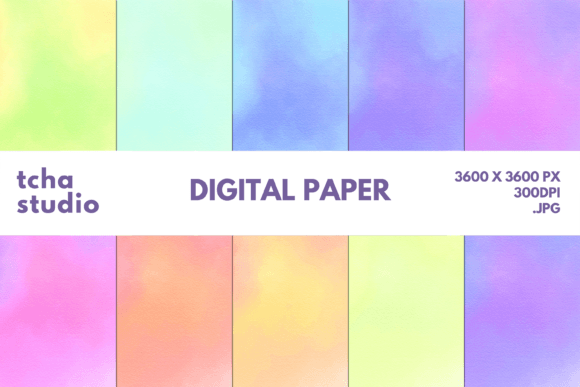 Abstract Watercolor Digital Papers 7