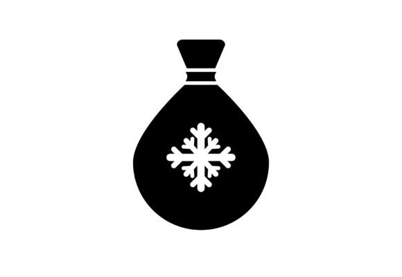 Christmas Gift Bag Vector SVG for Creative Projects