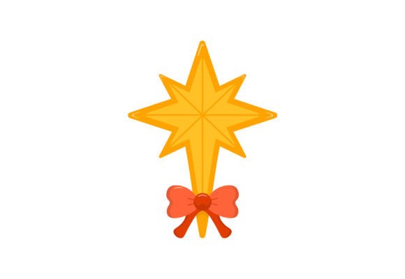 Christmas Star Decoration Clipart: A Versatile Design Element for Creative Projects
