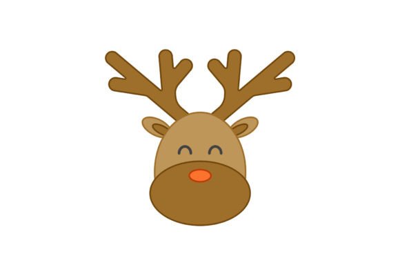Deer Christmas Illustration: A Versatile Vector Graphic for Creative Projects