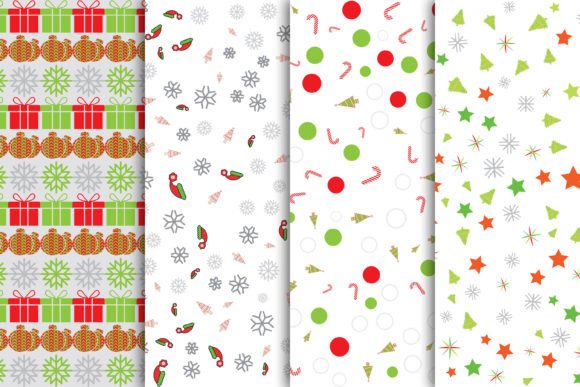 Enhancing Creativity with 4 Christmas Seamless Pattern Backgrounds: A Modern Design Essential