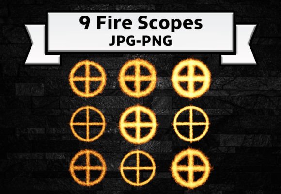 Fire Scope Flaming Aim Art