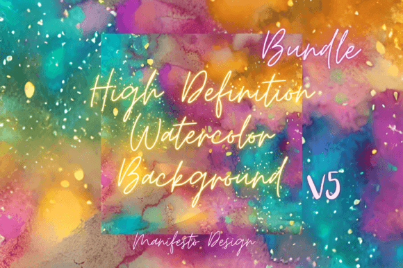 High Resolution Watercolor Background V5: Elevating Digital Design with Organic Flair