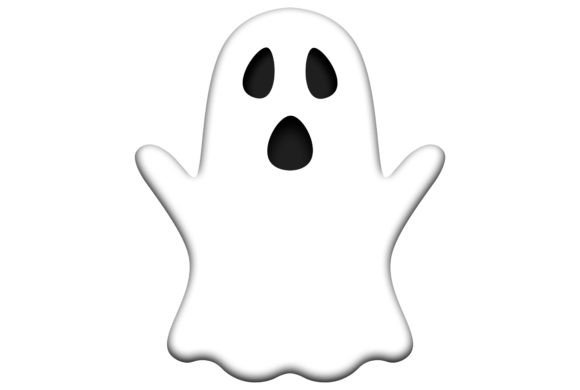 Spooky Ghost Halloween Art for Creative Projects