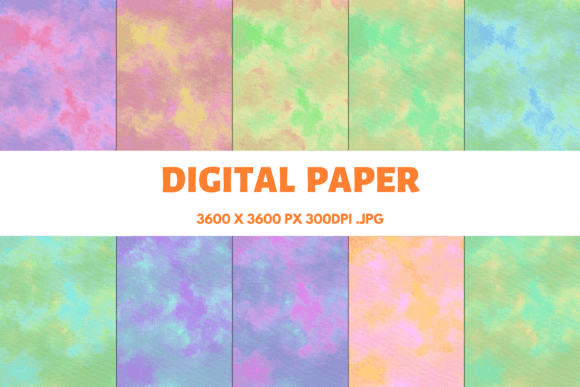 Watercolor Texture Digital Papers 2: A Versatile Asset for Creative and Professional Projects