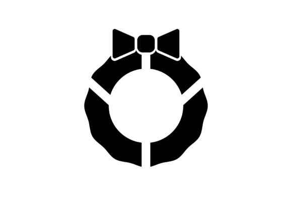 Xmas Wreath Icon Design for Creative Projects